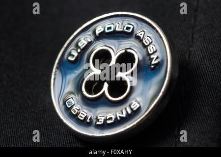 LOS ANGELES, CA, USA - AUGUST 04, 2012: Button by U.S. Polo Assn. jacket Stock Photo