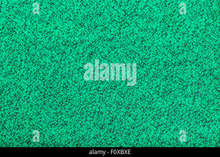 background from green woolen fabric close up Stock Photo
