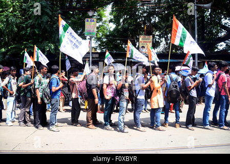 Presidency University vice-chancellor Anuradha Lohia (not seen) remained under gheraoe by protesting students from Friday evening till today evening. Allegations of police assault on students protesting during Chief Minister Mamata Banerjee's visit to the campus on Friday, a section of the students gheraoe the VC and demanded her resignation. Presidency University authorities manage to organize the schedule convocation today. Vice-chancellor Anuradha Lohia left the university today evening as she felt sick due this gheraoe. (Photo by Saikat Paul/Pacific Press) Stock Photo