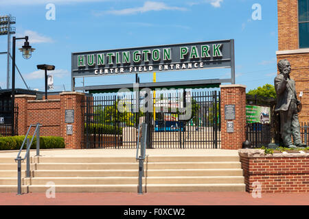 Huntington Park, home of the Triple-A Columbus Clippers, in Columbus, Ohio. Stock Photo