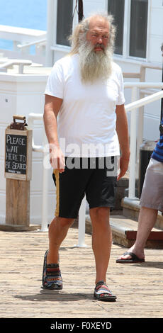 Record producer Rick Rubin out and about with Amanda Santos in Malibu  Featuring: Rick Rubin Where: Malibu, California, United States When: 21 Jun 2015 Stock Photo