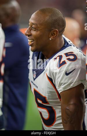 Denver Broncos cornerback Chris Harris (25) smiles during an NFL ...