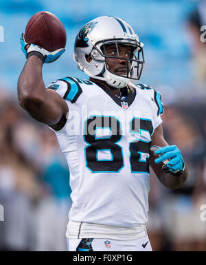 Charlotte, NC, USA. 22nd Aug, 2015. #32 Carolina RB Brandon Wegher ...