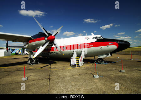 Airspeed Ambassador in Dan-Air colors in Imperial War Museum Duxford Stock Photo