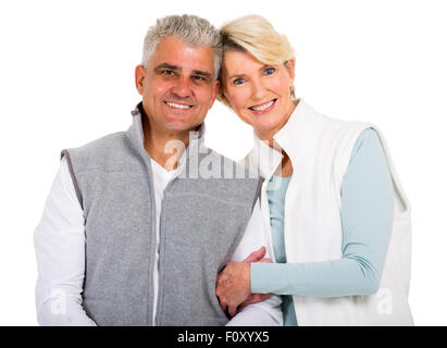 beautiful senior couple looking at the camera Stock Photo