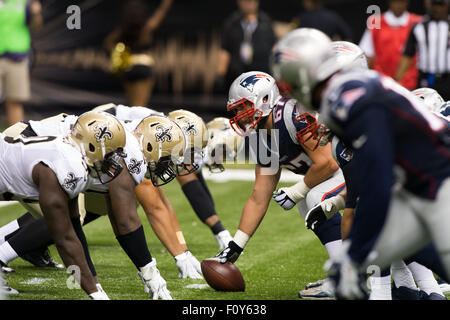 New England Patriots guard Stephen Neal (61) and offensive lineman John Wise  (71) during their afternoon training camp in Foxborough, Mass., Thursday,  July 29, 2010.(AP Photo/Charles Krupa Stock Photo - Alamy