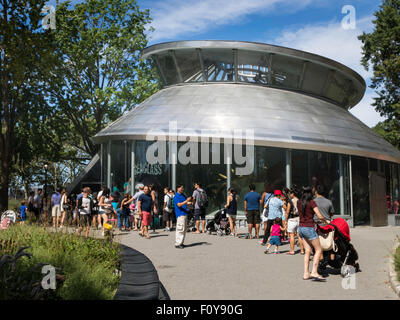 Seaglass Carousel Pavilion in Battery Park, NYC Stock Photo