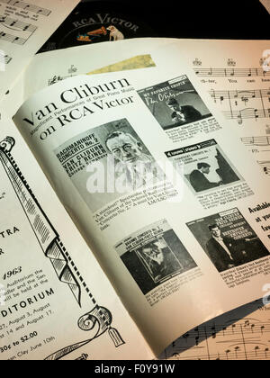Vintage 1960's Concert Program Stock Photo - Alamy