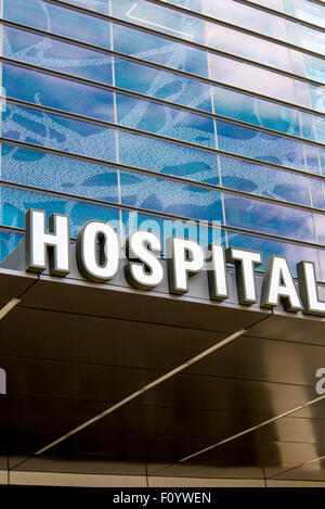 August 19, 2015 - Dallas, Texas, USA: Exterior views of the new addition to Parkland Memorial Hospital Stock Photo