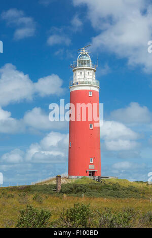 Eierland lighthouse, De Cocksdorp, Texel, West Frisian Islands, Province of North Holland, Holland, The Netherlands Stock Photo