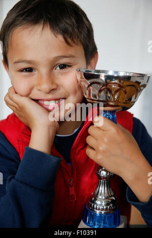 CHILD INDOORS Stock Photo