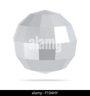 Abstract low poly 3d sphere on background Stock Photo