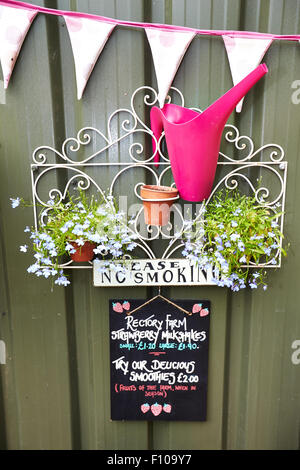 Decorations at the Rectory Farm Cafe in Stanton St John, Oxfordshire Stock Photo