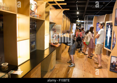 people inside Ontario Science Centre Toronto Canada Stock Photo