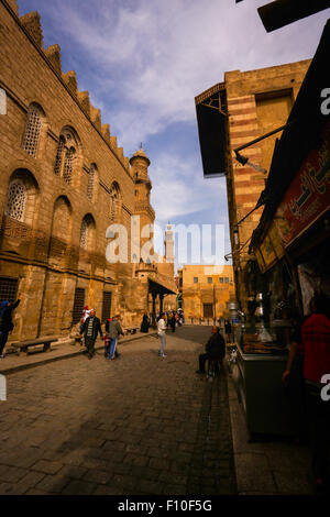 Al-Muizz Street, islamic Cairo, Egypt, Arabia, Africa Stock Photo