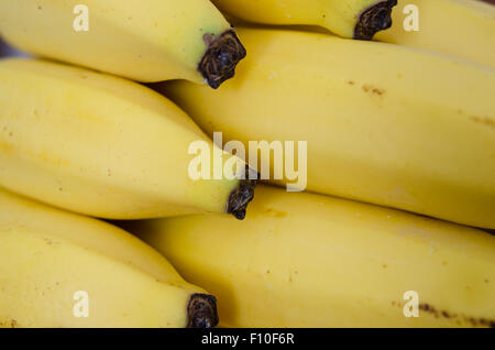 Close up shot of a group of yellow bananas Stock Photo