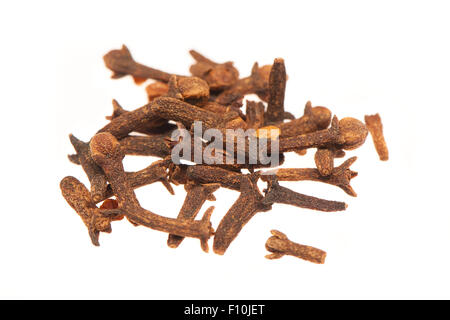 Cloves isolated on white background Stock Photo