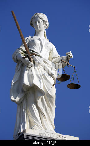 Lady justice statue. Stock Photo