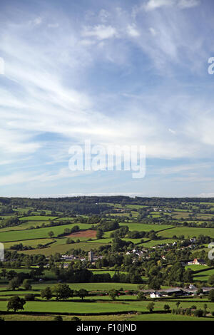 View of Stockland East Devon England from the south Stock Photo