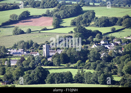 View of Stockland East Devon England from the south Stock Photo