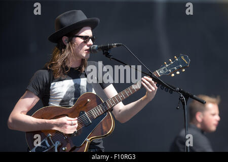James Bay at the V Festival in Chelmsford,Essex,on Saturday afternoon Aug 22. Stock Photo