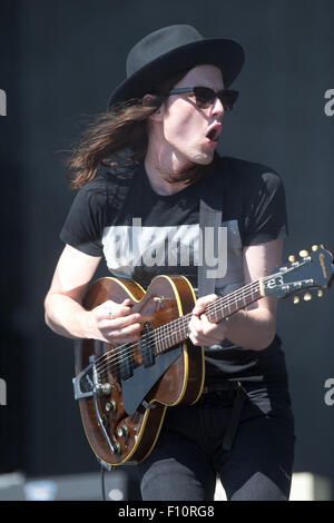 James Bay at the V Festival in Chelmsford,Essex,on Saturday afternoon Aug 22. Stock Photo