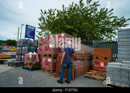 Stacks of bricks at a branch of Jewson builders merchants UK Stock ...