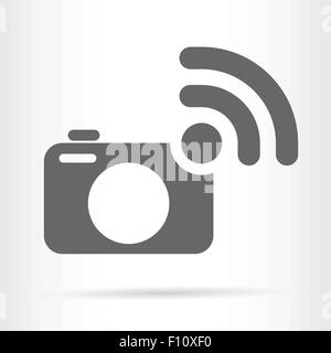 camera wireless symbol icon vector illustration Stock Vector