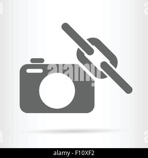 camera link web symbol icon vector illustration Stock Vector