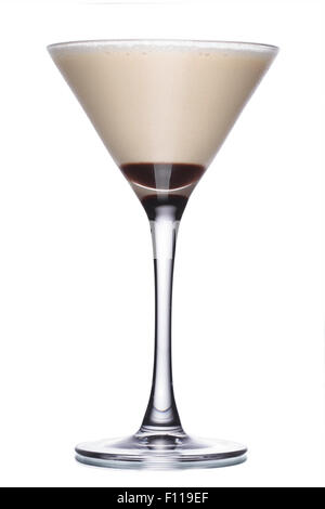 Glass of coffee cocktail with irish liqueur and honey Stock Photo