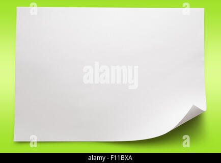 Blank sheet of paper on background closeup Stock Photo