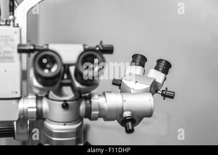 Medical optometrist equipment used for  eye exams Stock Photo