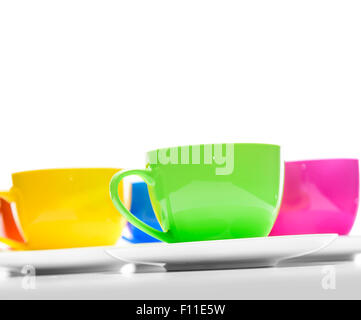 Colored cups. Stock Photo