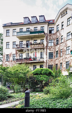 Apartment building, Hackersher Hoefe, Mitte, Berlin, Germany Stock Photo