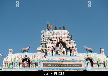 Dausa, Rajasthan, India. Giriraj ji ka mandir Hindu temple. Stock Photo