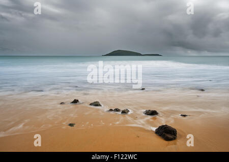 Thunderstorm approaching Shoal Point in Mackay. Stock Photo