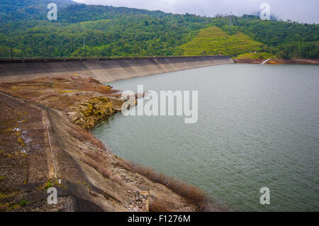 La Fortuna Dam in Panama by an artificial lake. Stock Photo