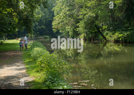 Union Canal tunnel park in Lebanon PA Stock Photo