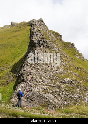 Elbow Ridge is a rock climb in Winnats Pass,close to Castleton in the ...