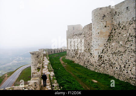 Krak des Chevaliers Castle - Syria Stock Photo