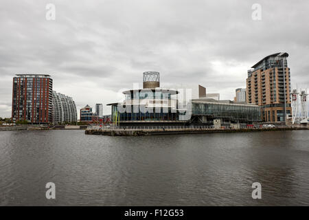 the lowry arts centre and salford quays Manchester uk Stock Photo