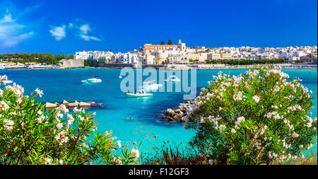 Otranto in Italy  - beautiful coastal town in Puglia Stock Photo