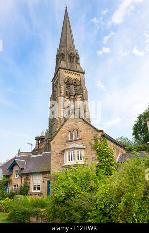 Edensor, Chatsworth Estate, Peak District National Park, Derbyshire, England, UK. Stock Photo