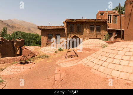 Abyanef village near Yazd in the desert of Dasht e Kavir Stock Photo