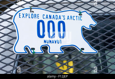 Nunavut license plate Stock Photo - Alamy