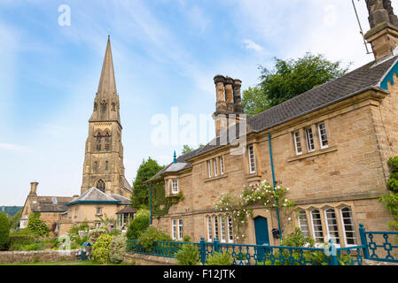 Edensor, Chatsworth Estate, Peak District National Park, Derbyshire, England, UK. Stock Photo