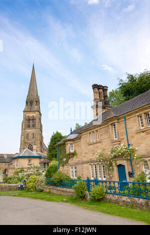 Edensor, Chatsworth Estate, Peak District National Park, Derbyshire, England, UK. Stock Photo