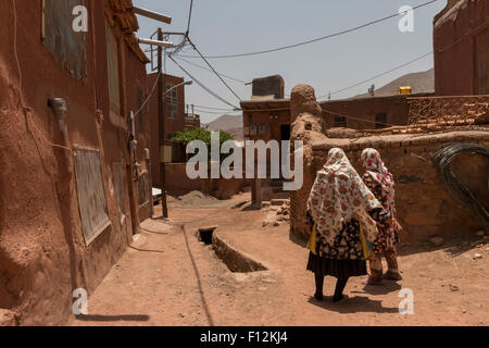 Abyanef village near Yazd in the desert of Dasht e Kavir Stock Photo