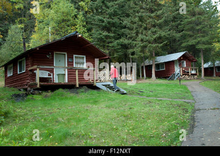 Namur Lake Lodge, northern Alberta, Stock Photo
