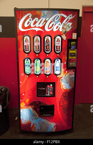 Coca-Cola coin operated vending machine. St Paul Minnesota MN USA Stock Photo